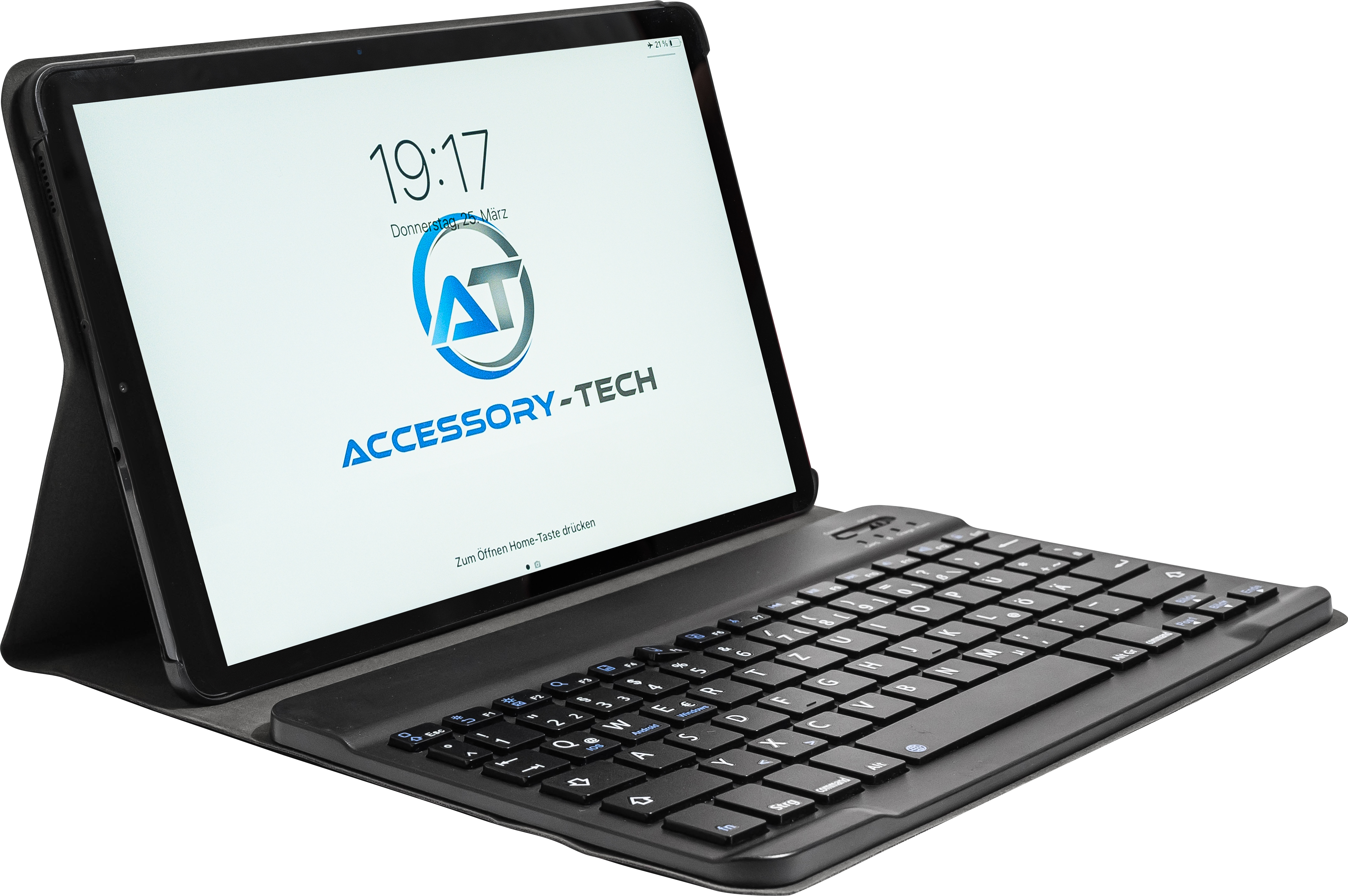 163 Schutzhülle mit abnehmbarer Bluetooth Tastatur für Samsung Galaxy Tab S6 Lite, 10,4" (2020) Nutzeransicht