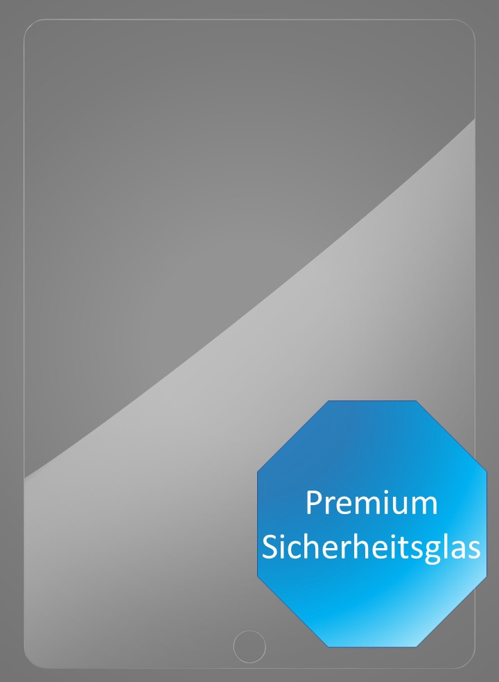 Folie5nIxEUYOWZnKyl Premium Schutzglas, für Apple iPad 10,2", 7. - 8. Generation, Premium Sicherheitsglas