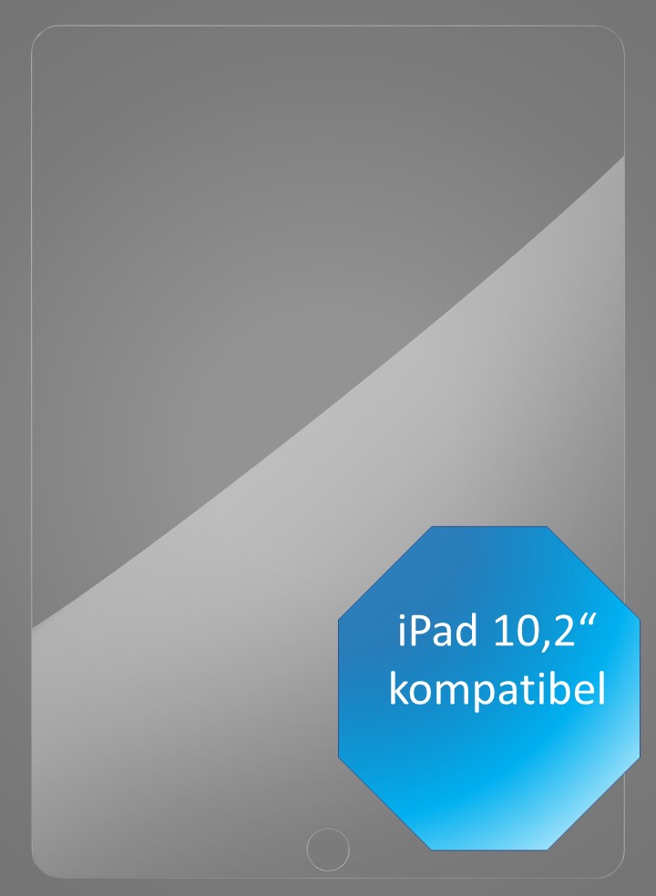 Folie8slW8xOJyc6qUb Premium Schutzglas, für Apple iPad 10,2", 7. - 8. Generation